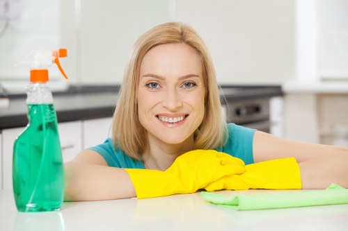 Deep cleaning a bathroom during a tenancy changeover in SW1