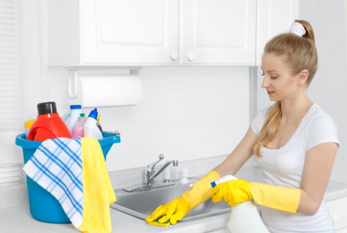 Careful stain removal and rug inspection in a central London property